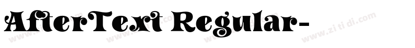 AfterText Regular字体转换